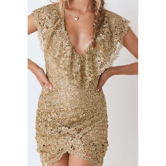 💕SPELL & THE GYSPSY💕 Nina Shift Dress ~ Bronze Medium M NWT - Picture 5 of 16